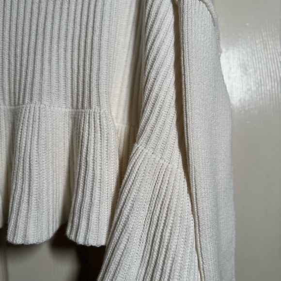 Free People Layer Coconut Ivory Turtleneck Sweater Size SP - Picture 10 of 11